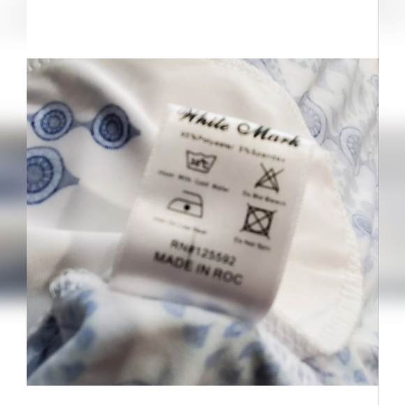 White Mark Rela Geometric Print Tunic Top Size Small With Slip Pockets. EUC - Picture 7 of 7